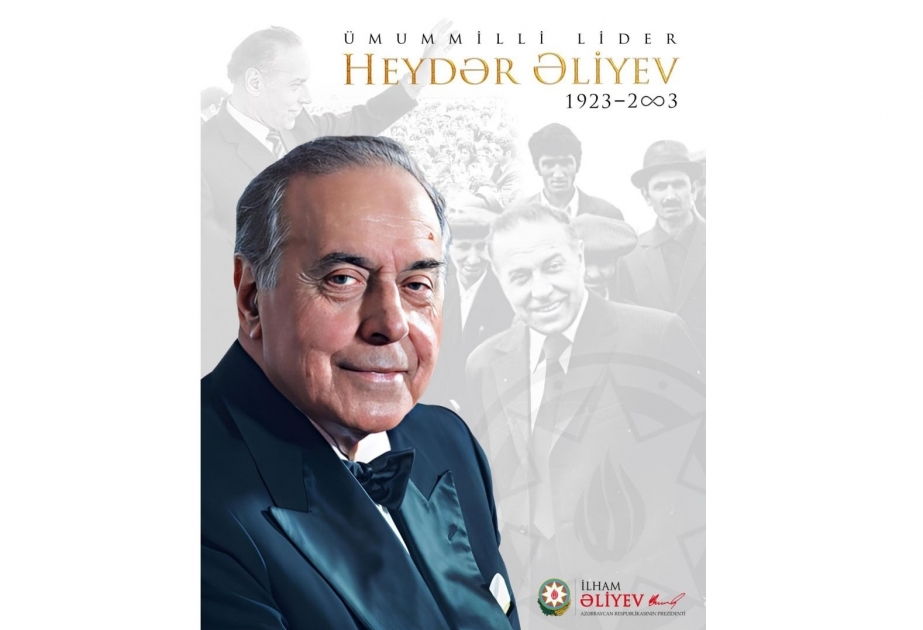 Presidente Ilham Aliyev ha compartido una foto del Gran Líder Heydar Aliyev