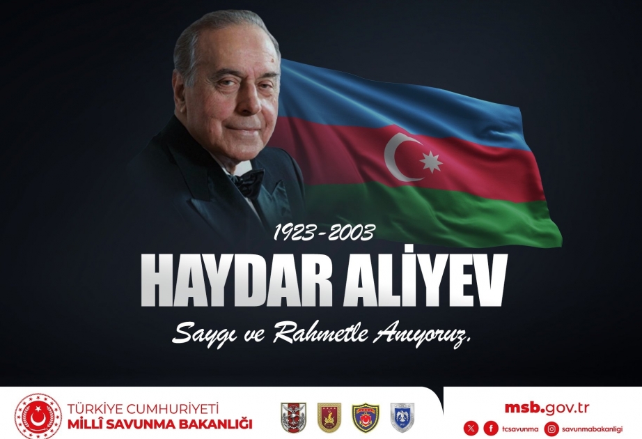 Turkish Ministry of National Defense makes post on commemoration day of Great Leader Heydar Aliyev