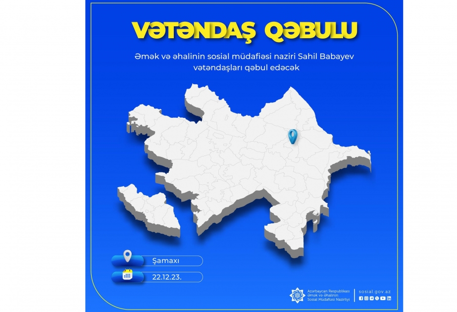 Şamaxıda vətəndaşların müraciətləri cavablandırılacaq