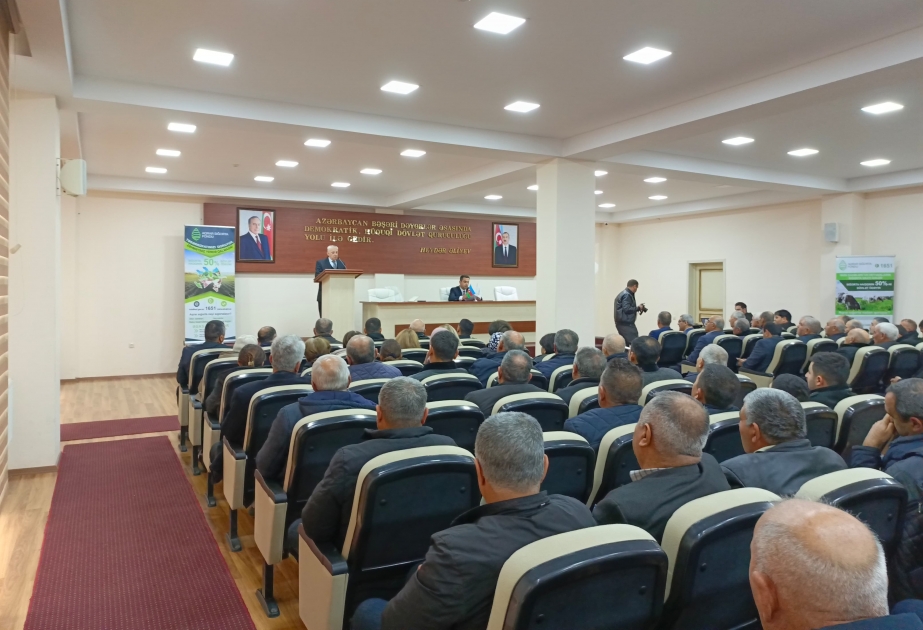 Saatlıda aqrar sığortanın üstünlükləri ilə bağlı görüş keçirilib