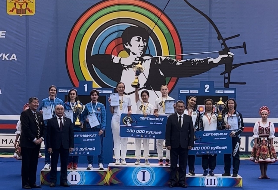 Azerbaijan wins archery women’s team bronze in international tournament in Russia
