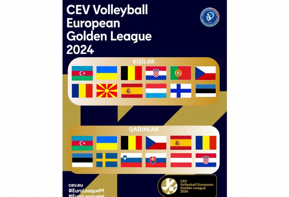 Azerbaijani volleyball squads to compete at CEV Golden European League 2024