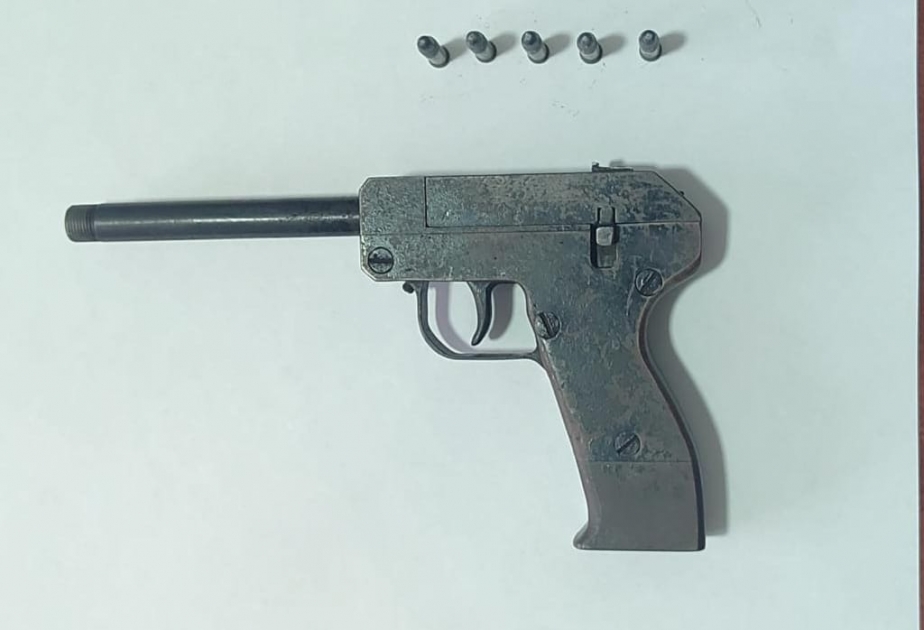 Cəlilabadda örüş sahəsindən tapança aşkarlanıb