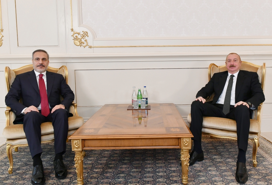President of Azerbaijan Ilham Aliyev received Foreign Minister of Türkiye VIDEO