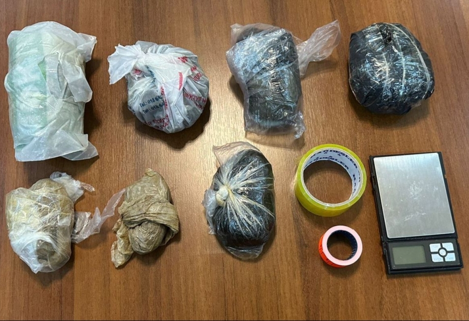Saray qəsəbəsində narkotiklərin satışı ilə məşğul olan şəxsdən 2 kiloqram heroin aşkarlanıb