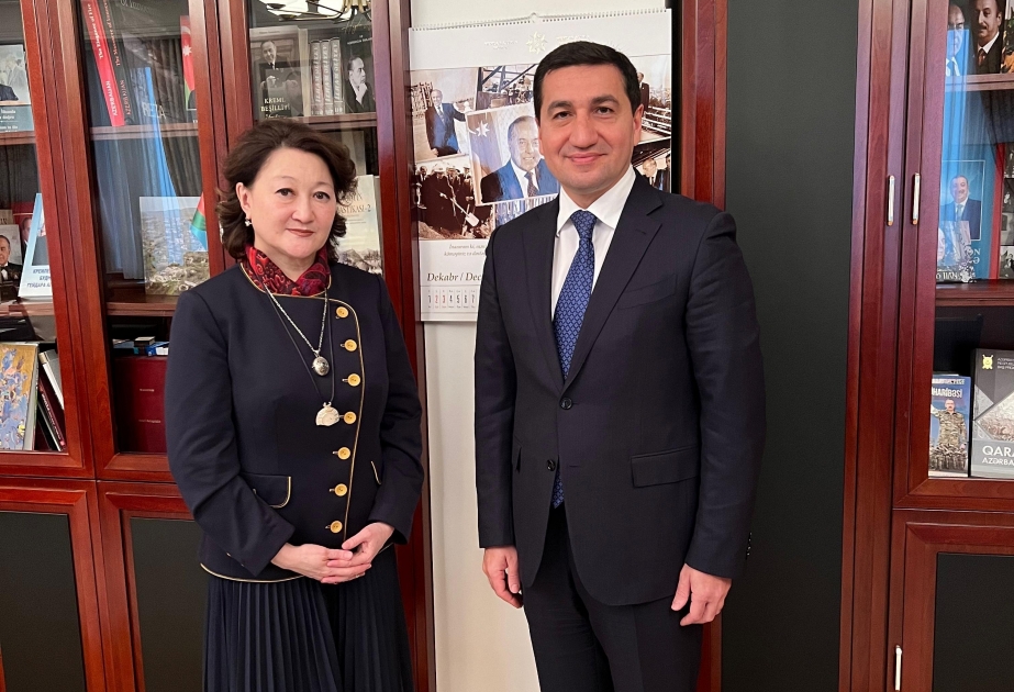 Assistant to President of Azerbaijan Hikmet Hajiyev meets with President of Turkic Culture and Heritage Foundation