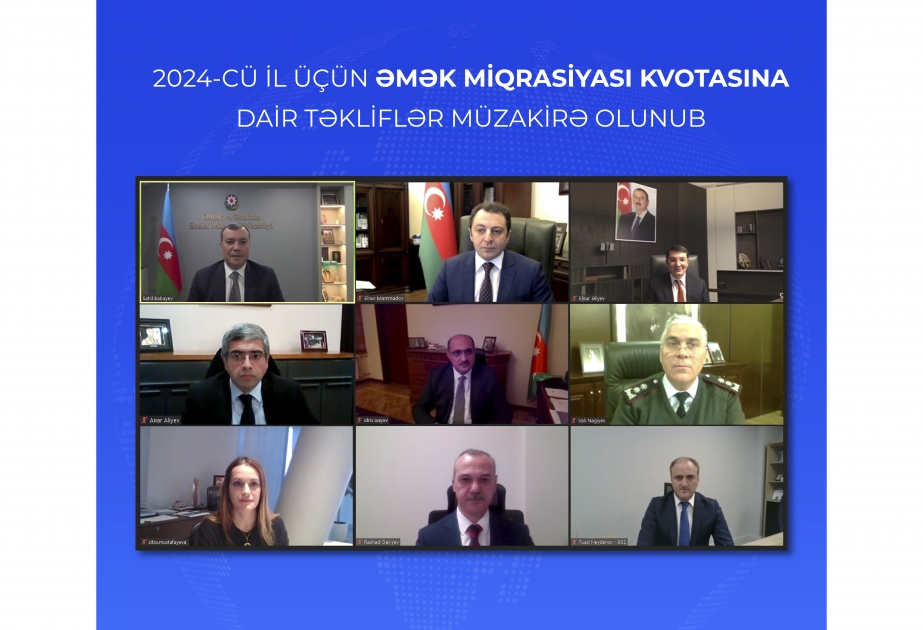 2024-cü il üçün əmək miqrasiyası kvotasına dair təkliflər müzakirə olunub
