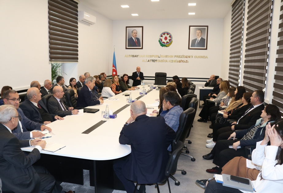 Ali Attestasiya Komissiyasında elmi katiblər üçün seminarlar təşkil edilib