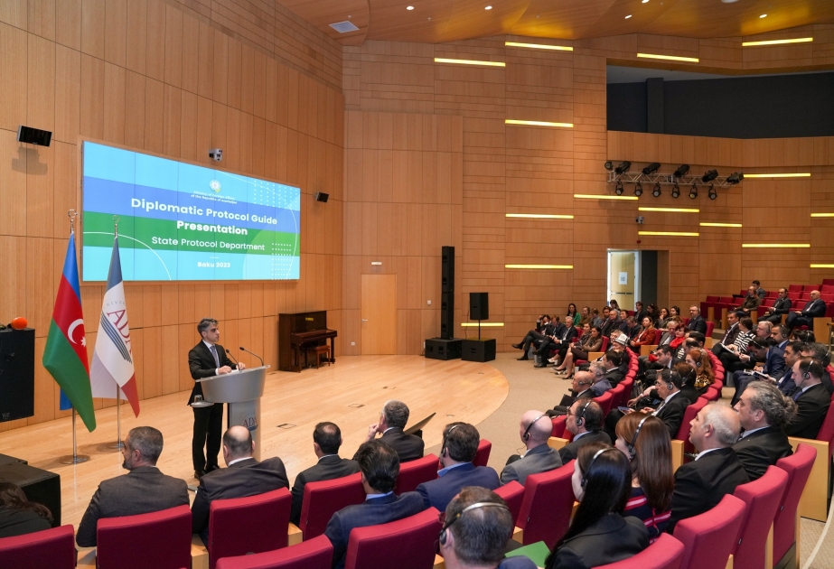 ADA University hosts presentation of “Diplomatic Protocol Guide”