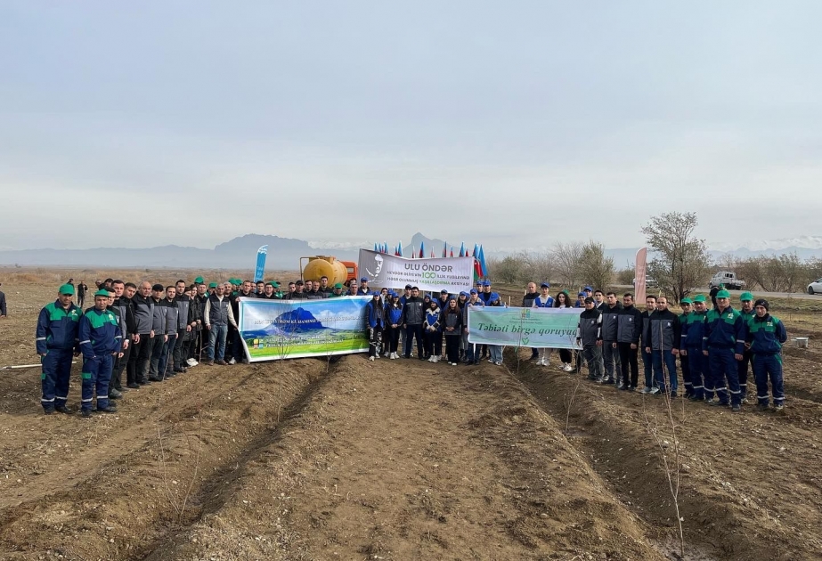 Naxçıvanda "Heydər Əliyev İli"nə töhfə olaraq növbəti ağacəkmə aksiyası keçirilib