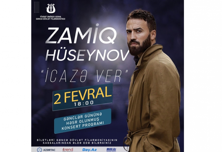 Zamiq Hüseynov Gəncə Dövlət Filarmoniyasında konsert verəcək