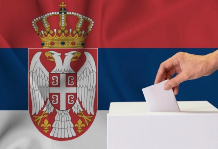 Serbia's president says his party won majority of seats in parliament in snap elections