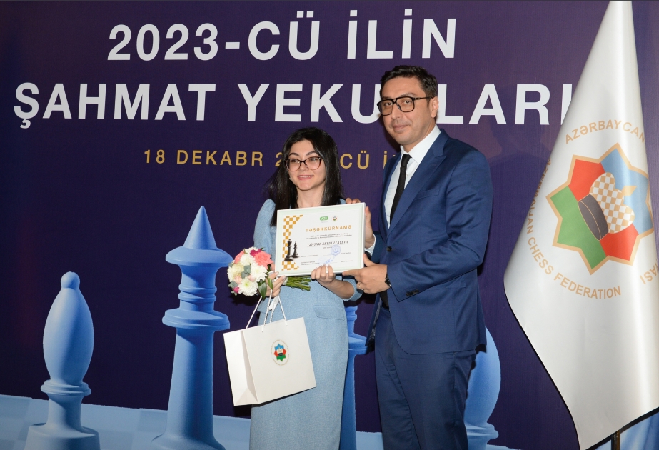 Dünya və Avropa çempionatlarında yer tutan Azərbaycan şahmatçıları mükafatlandırılıblar