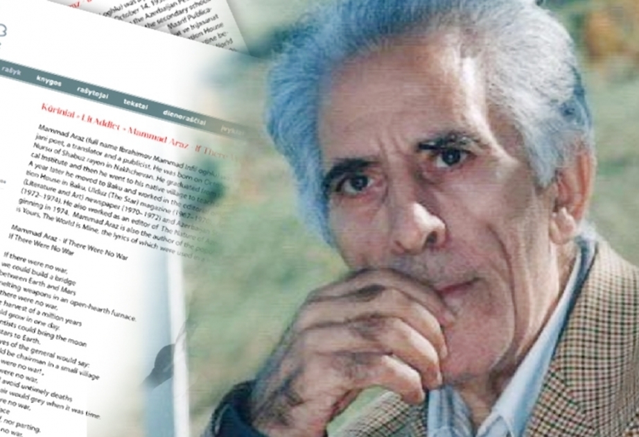 Lithuanian literary portal publishes verses by Azerbaijani poet Mammad Araz