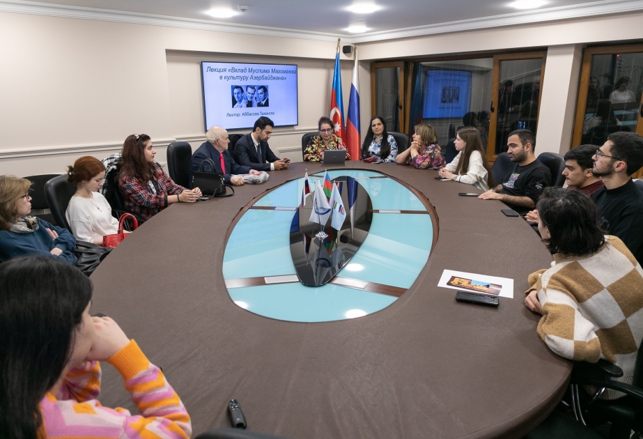 Bakıdakı Rus evində Müslüm Maqomayev haqqında mühazirə təşkil olunub
