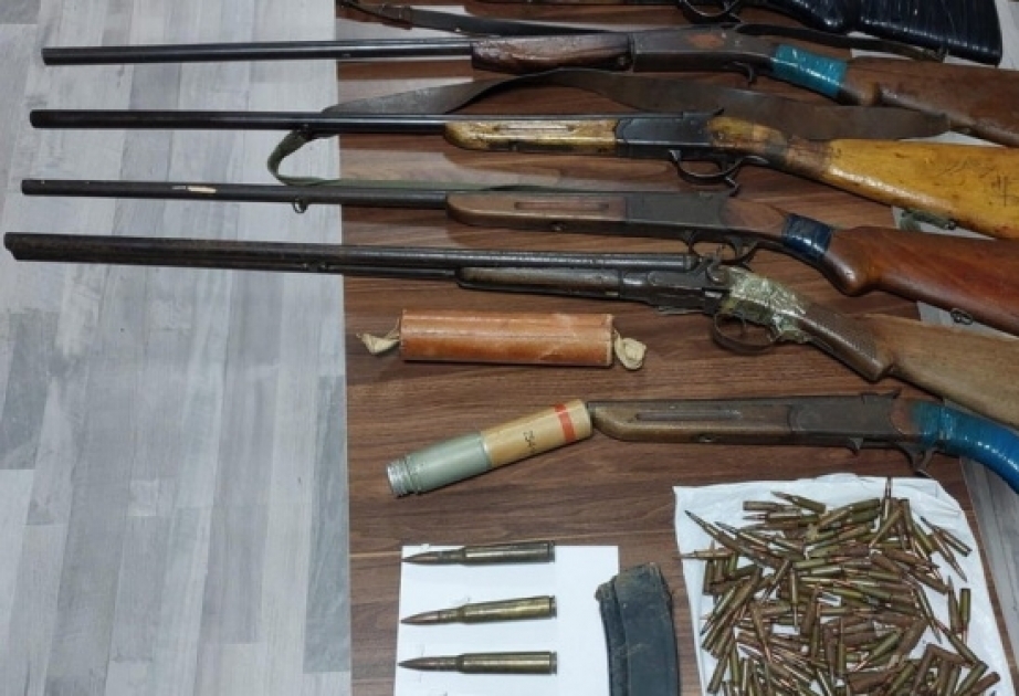 DİN ötən gün könüllü təhvil verilən və qanunsuz saxlanılan silah-sursatın sayını açıqlayıb