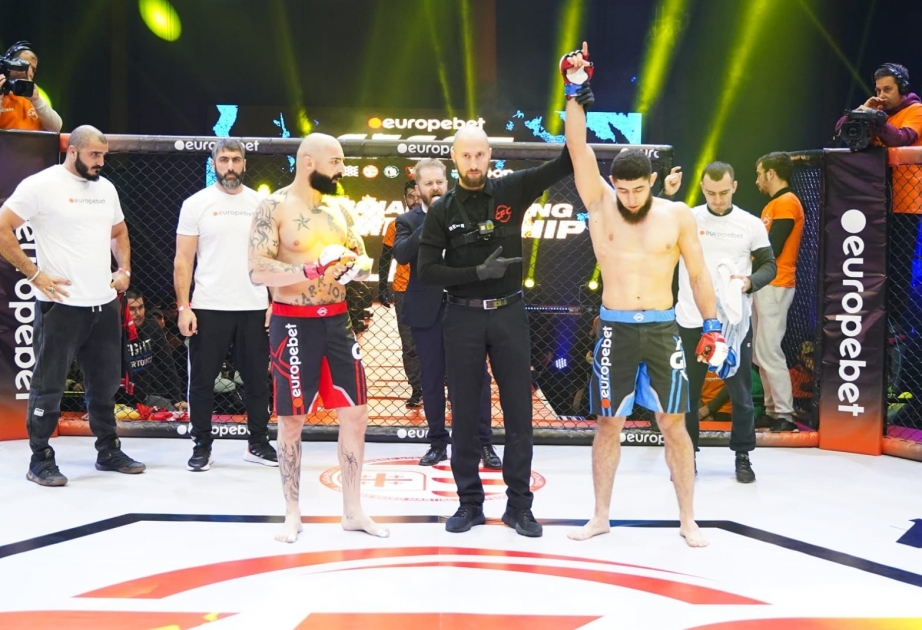 Azərbaycanın MMA döyüşçüsü cəmi bir dəqiqəyə gürcü rəqibini məğlub edib