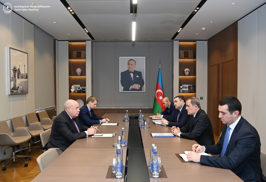 Xarici işlər naziri Ceyhun Bayramov Rusiya Prezidentinin xüsusi nümayəndəsi Mixail Şvıdkoyla görüşüb