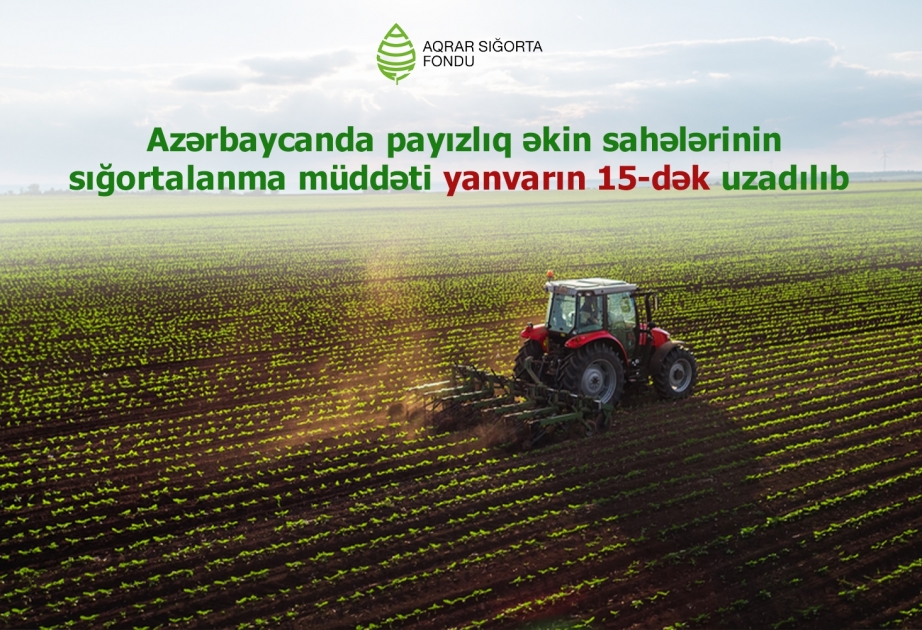 Payızlıq əkin sahələrinin sığortalanma müddəti yanvarın 15-dək uzadılıb