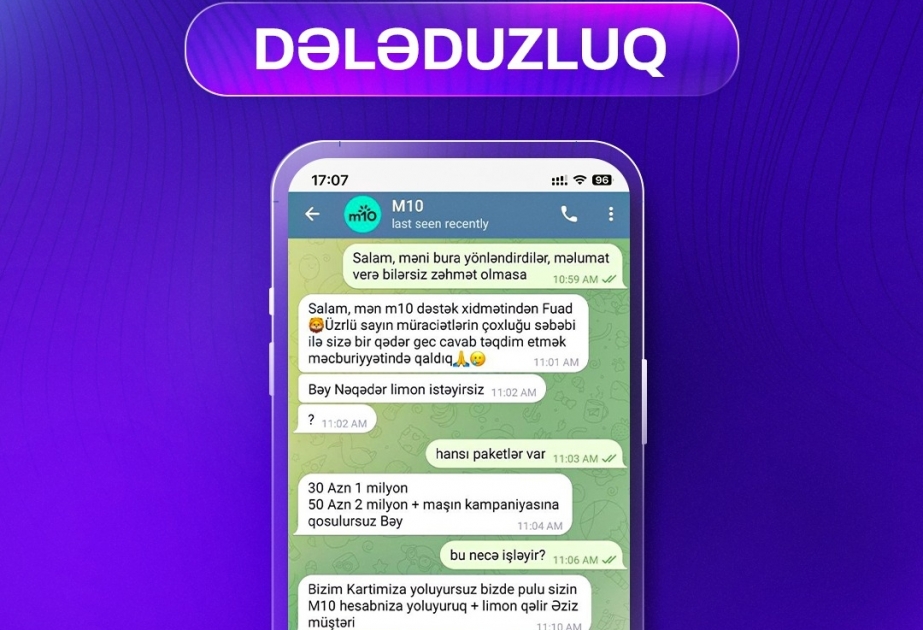 “Telegram”da saxta dələduzluq səhifələri yaradılıb