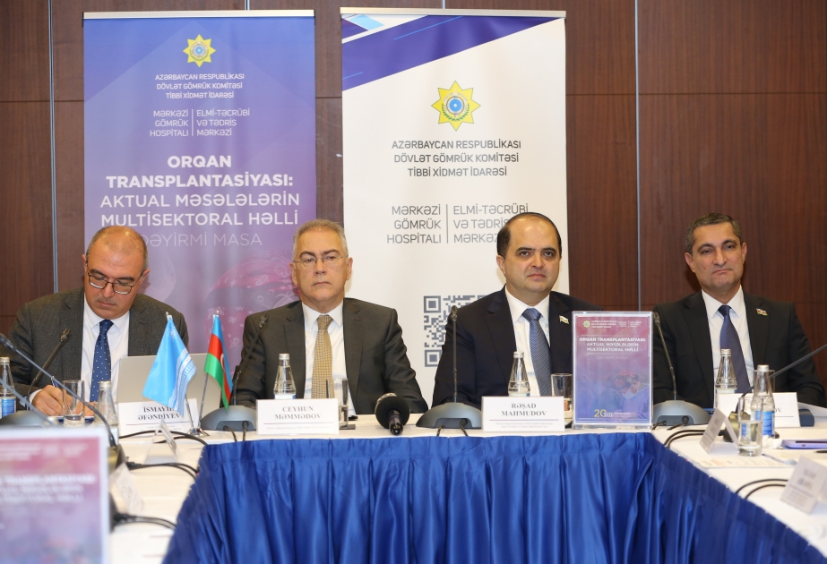 “Orqan transplantasiyası: aktual məsələlərin multisektoral həlli” mövzusunda dəyirmi masa keçirilib