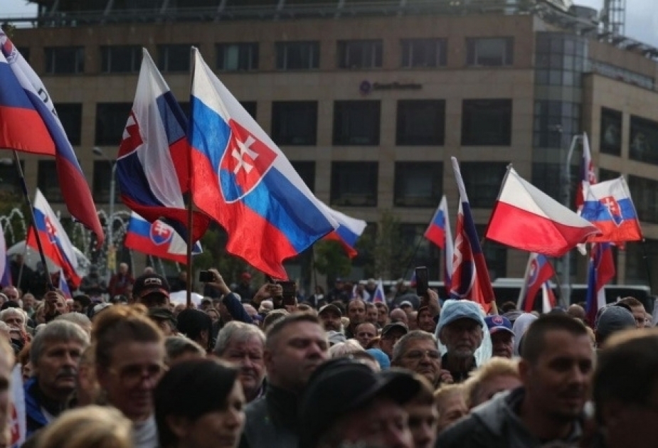 Thousands rally across Slovakia to protest the government’s plan to amend the penal code