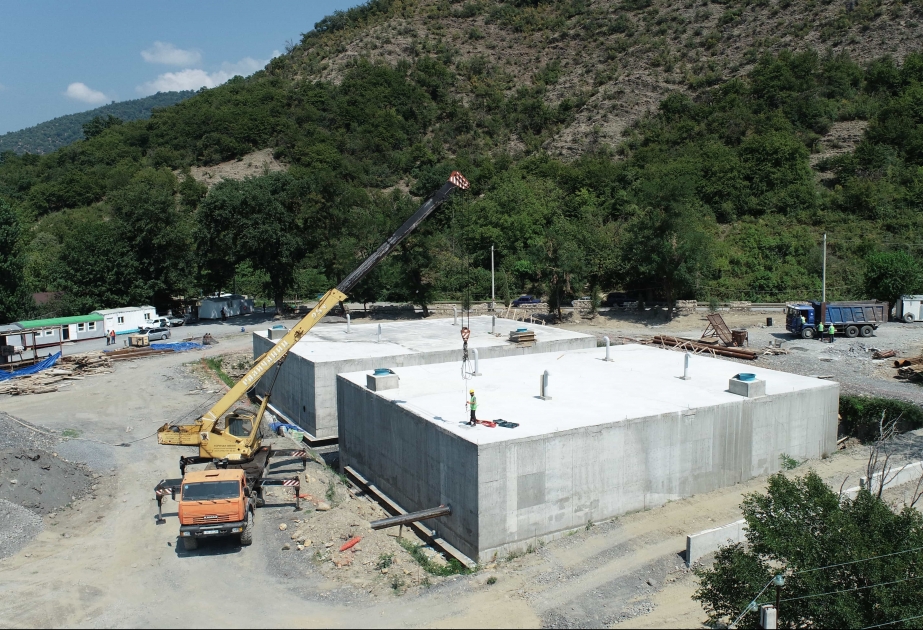 Balakən şəhərinin içməli su təchizatı infrastrukturu yenidən qurulur