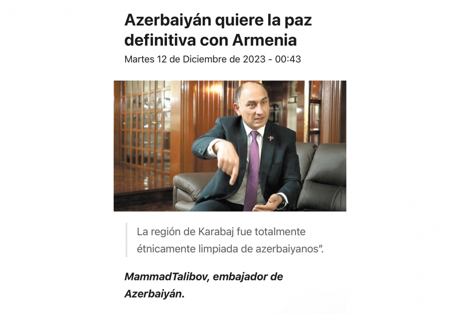 Meksika mətbuatında Ermənistan tərəfinin qərəzli iddiaları bir daha ifşa olunub