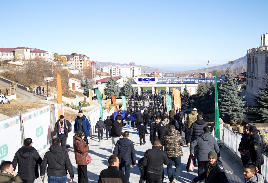 Tarixi oyuna doğru: Xankəndi şəhər stadionundan -  FOTOREPORTAJ