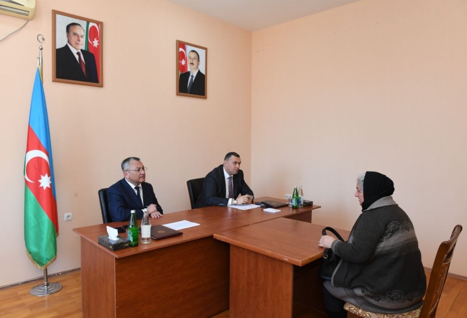Biləsuvarda keçmiş məcburi köçkünlərin müraciətləri dinlənilib