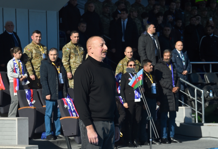 Prezident: Biz, şanlı Azərbaycan Ordusu dünyaya sübut etdik ki, bu torpaqların sahibləri bizik - Azərbaycan xalqıdır