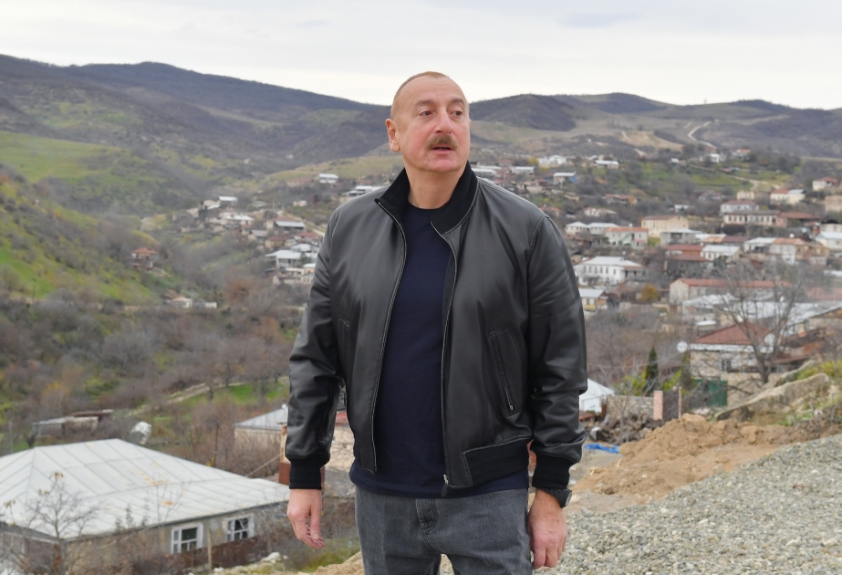 Prezident İlham Əliyev Xocalı rayonunun Xanabad kəndində olub YENİLƏNİB VİDEO