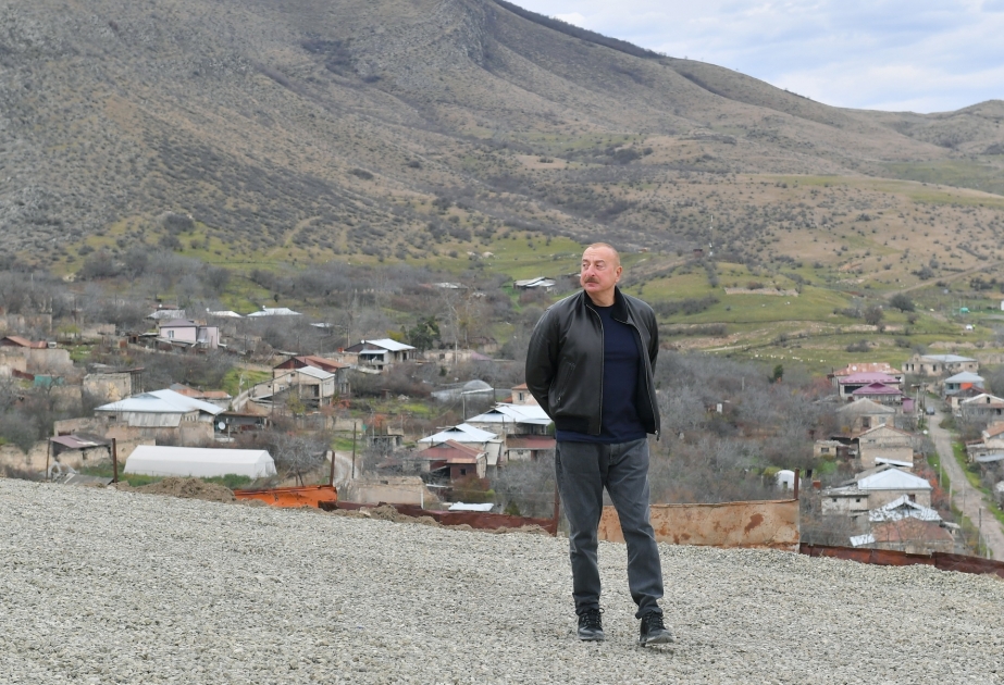Prezident İlham Əliyev Xocalı rayonunun Pirlər kəndində olub YENİLƏNİB VİDEO