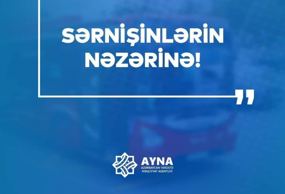 Bakıda daha bir marşrut üzrə hərəkət edən avtobuslarda ödəniş nağdsız qaydada həyata keçiriləcək