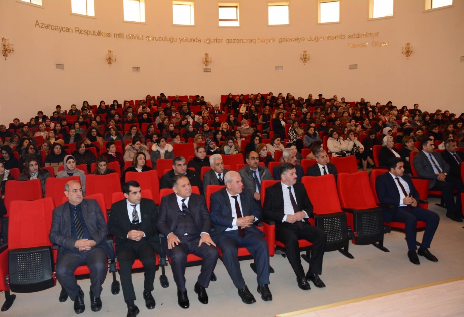 Göyçayda “Heydər Əliyevin zəngin dövlətçilik irsinin əsas istiqamətləri” mövzusunda elmi seminar keçirilib
