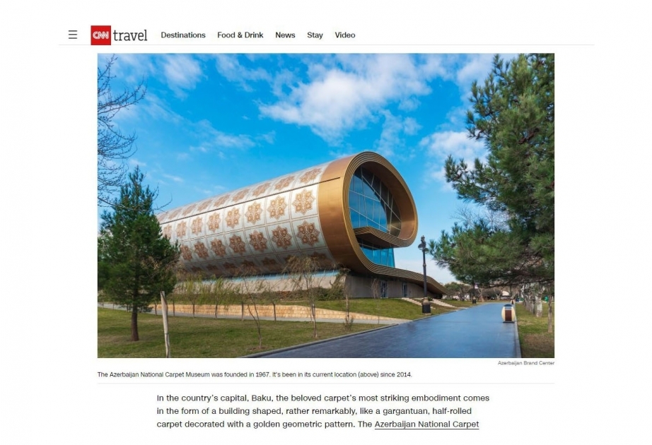 На сайте CNN опубликован материал об искусстве ковроткачества Азербайджана