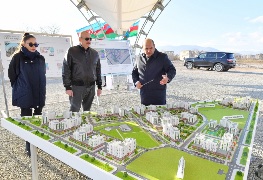 Aghdam : la première pierre du quatrième complexe résidentiel a été posée VIDEO