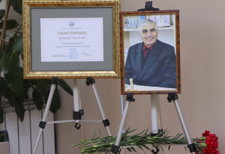 Görkəmli memar Tofiq Abdullayevin xatirəsi anılıb