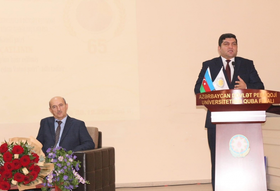 ADPU-nun Quba filialında Ramiz Qusarçaylının 65 illik yubileyi qeyd olunub