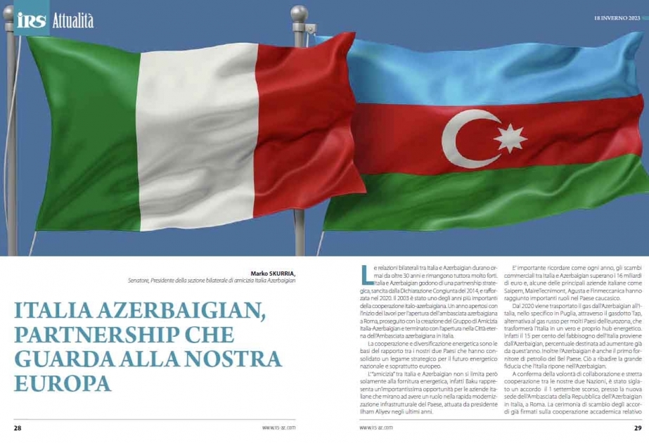 Se publica una nueva edición de la revista IRS en italiano