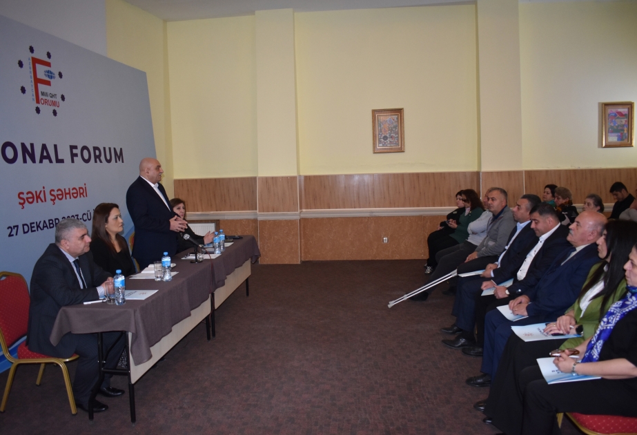 Şəkidə Milli QHT Forumunun regional forumu keçirilib