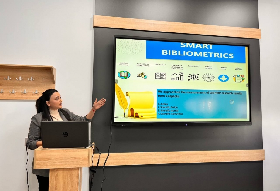 Elmi tədqiqatların qiymətləndirilməsində bibliometriyanın roluna dair seminar keçirilib