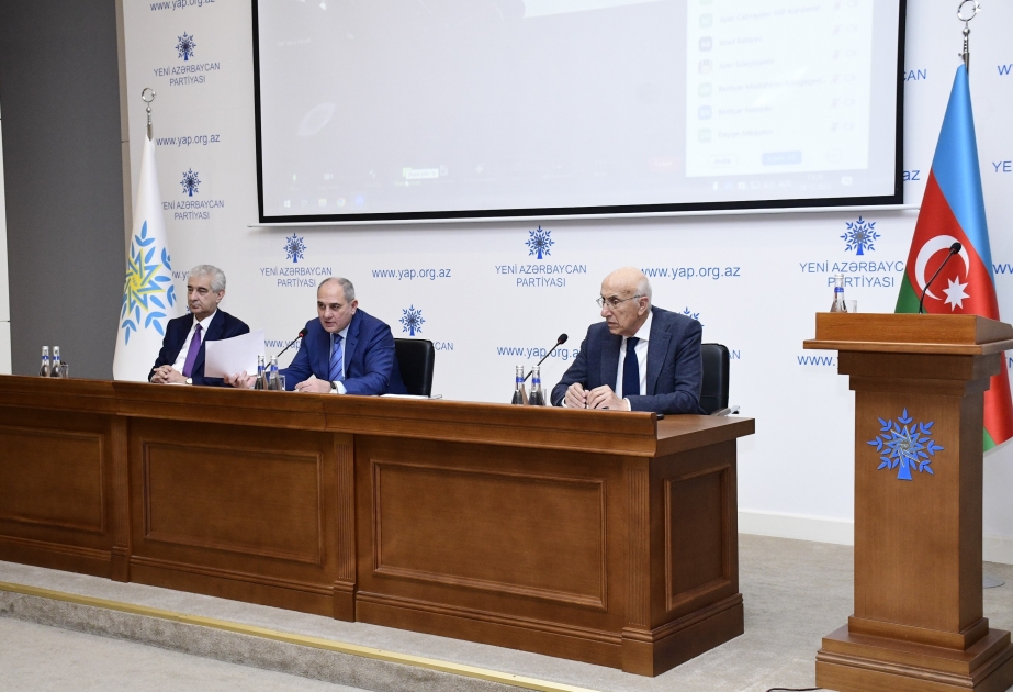 Yeni Azərbaycan Partiyasının İdarə Heyətinin iclası keçirilib