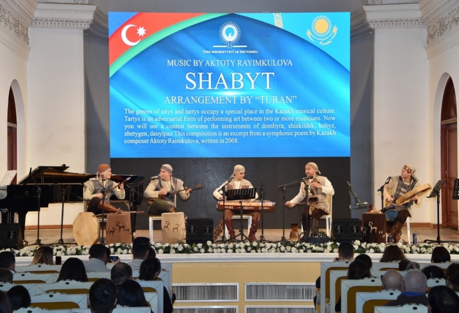 Bakıda Qazaxıstanın “Turan” etnofolklor ansamblının və Zəfər qrupunun konserti keçirilib