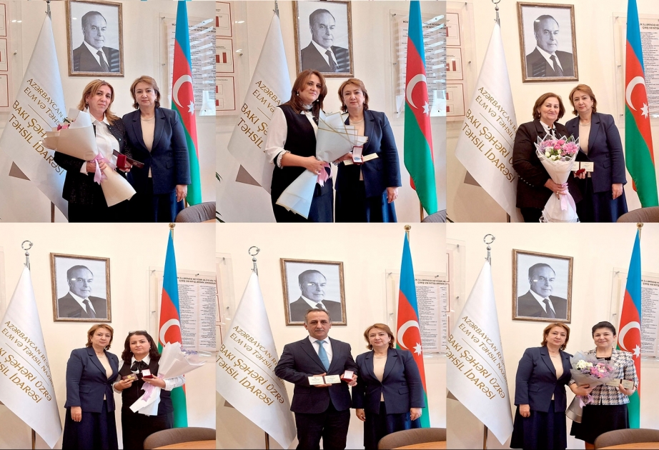 Təhsil işçiləri təltif edilib