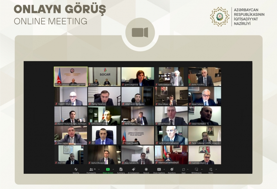 В Министерстве экономики прошла встреча в связи с проведением COP29 в Азербайджане
