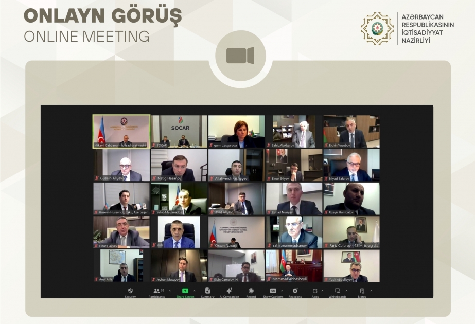 Se celebró una reunión en el Ministerio de Economía en relación con la COP29 en Azerbaiyán