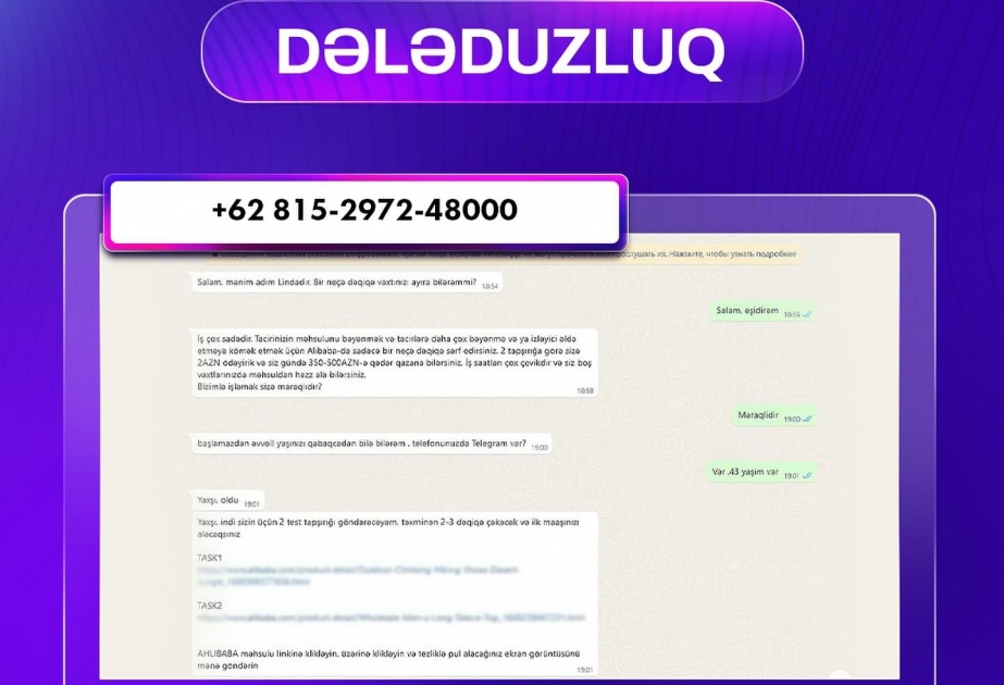 Elektron Təhlükəsizlik Xidməti “Telegram” qrupları barədə vətəndaşlara xəbərdarlıq edib