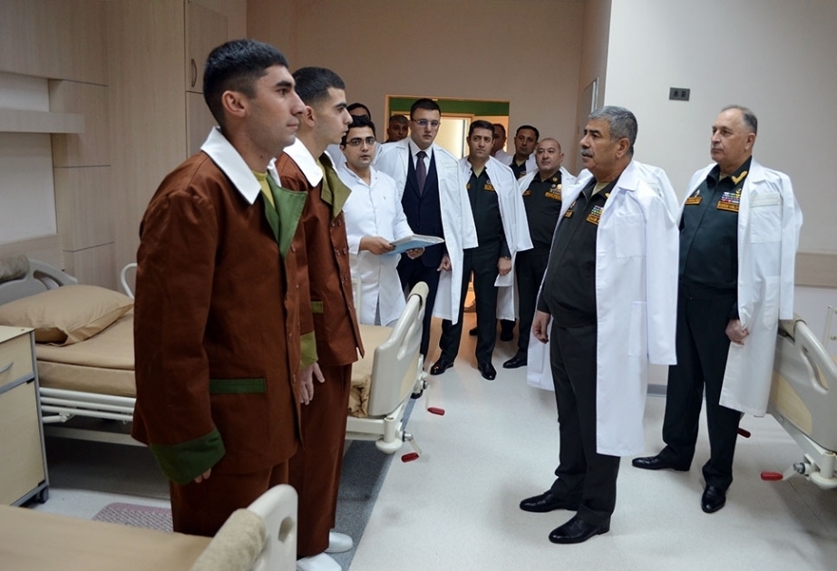 Azerbaijani Defense Ministry’s leadership visits hospital on eve of holiday