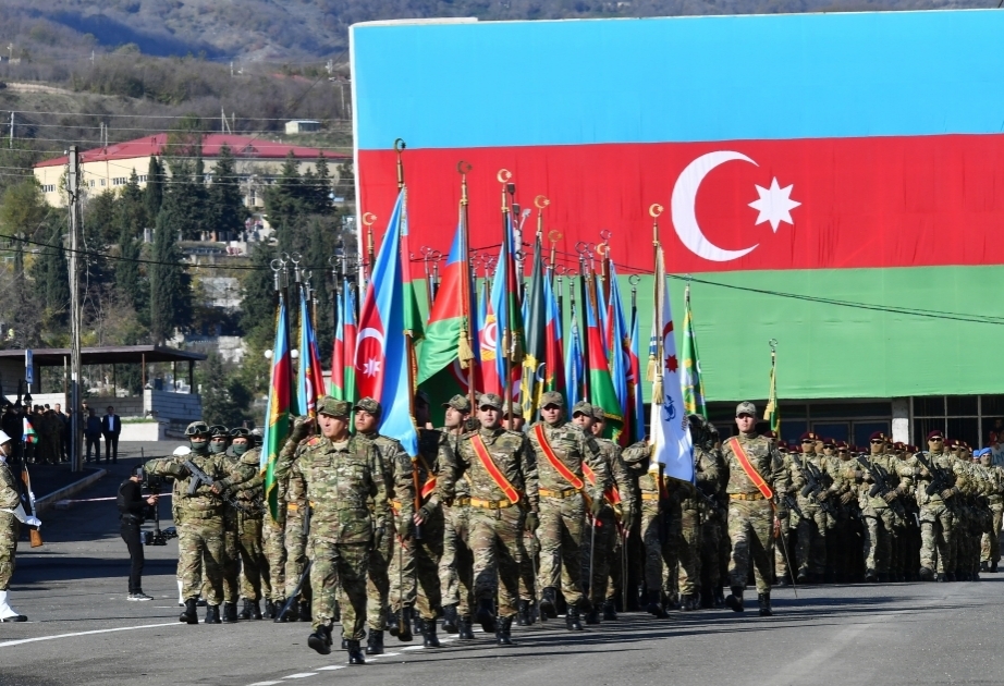 Azərbaycan Silahlı Qüvvələri 2023-cü il üçün ən böyük hesabatını Xankəndidə  keçirilən paradda verdi - RƏY - AZƏRTAC